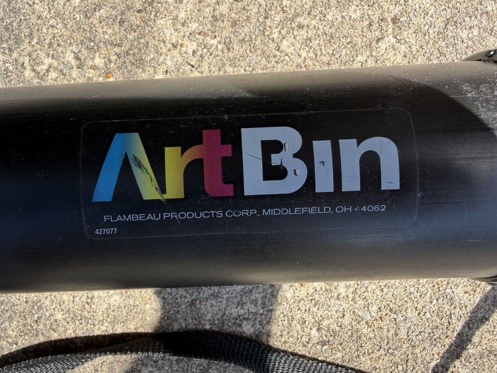 Vintage ArtBin Flambeau Expandable Storage Tube Carry Case 33” Black USA